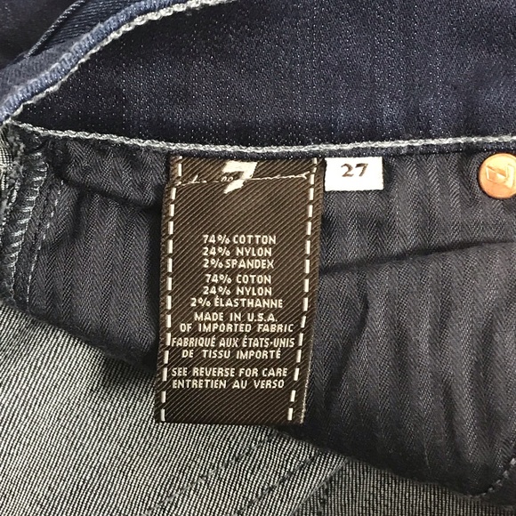 7FAM | Dark Wash Boot Cut Jeans size 27 - Picture 5 of 6